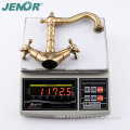 New Curved Long Rod Vintage Bronze Basin Faucet